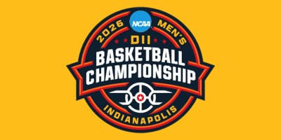 The logo of the Division II NCAA basketball tournament